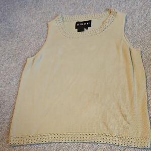 Guillaume Women's Cream Sleeveless Top